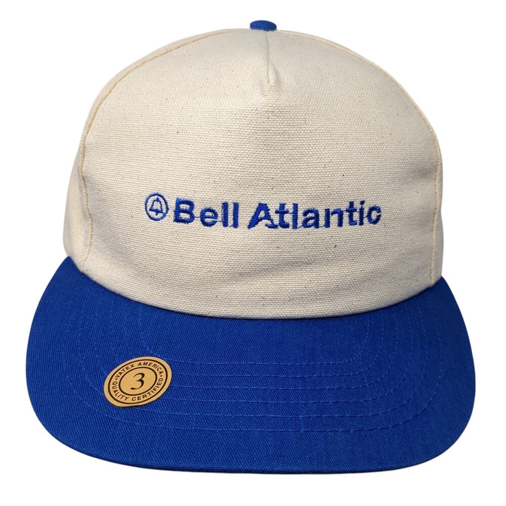 Bell Atlantic Snapback Trucker Hat Multicolor OS Adjustable Embroidered Vintage